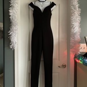 Off Shoulder Pant Romper *Necklaces NOT Included*